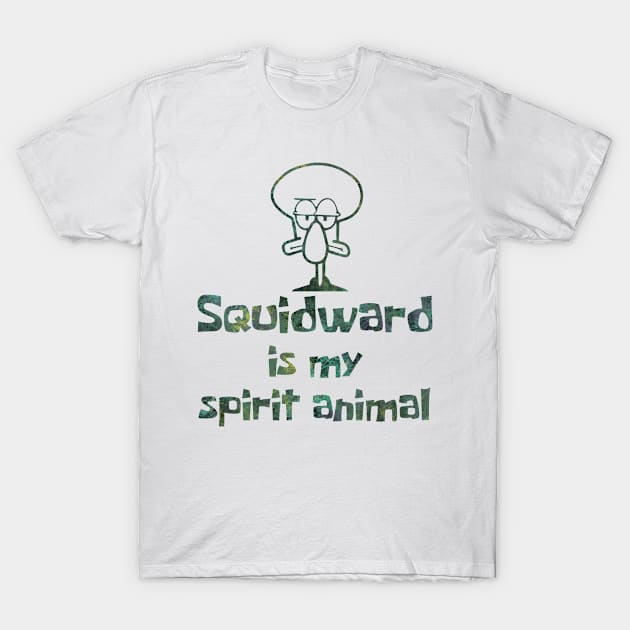 Squidward Spirit Animal T-Shirt by InsomniackDesigns